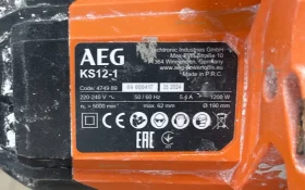 Купить Циркулярная пила AEG KS12-1 б/у , в Москва и область Цена:4900рублей