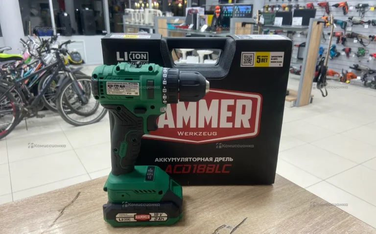 Акум.дрель бесщ. Hammer ACD18BLC