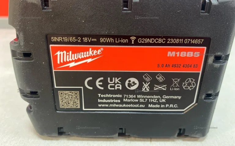 Аккумулятор Milwaukee 18V 5.0Ah M18B5