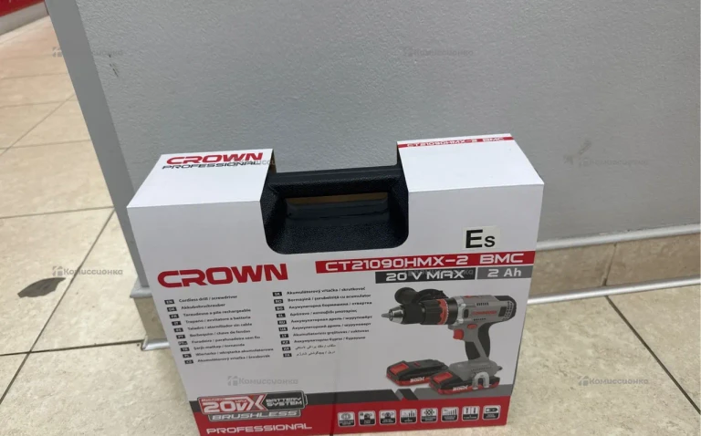 Аккумуляторный шуруповерт CROWN BL CT21090HMX-2 BMC