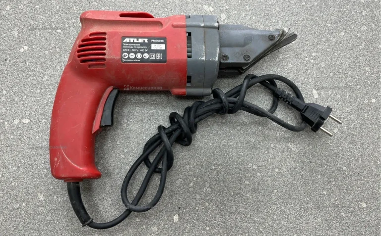 Электрические ножницы по металлу atlet pms500c