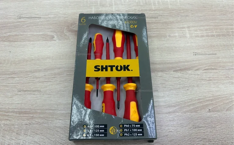 Набор диэлектрических отверток SHTOK 6в1