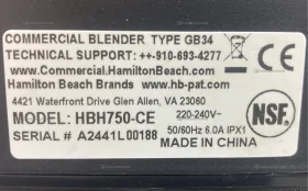 Купить Блендер Hamilton Beach Eclipse б/у , в Екатеринбург Цена:35000рублей