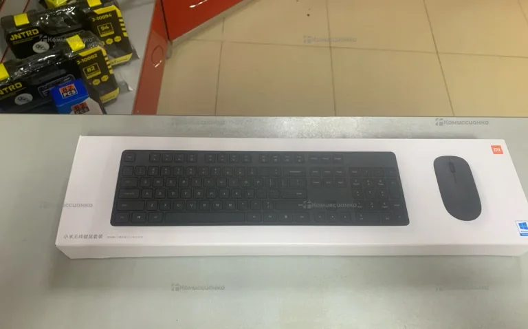 Клавиатура и мышь Xiaomi Mi Wireless Keyboard and Mouse Combo ENG WXJS01YM Русские буквы (черный)