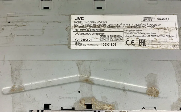Автомагнитола  JVC KD-X143