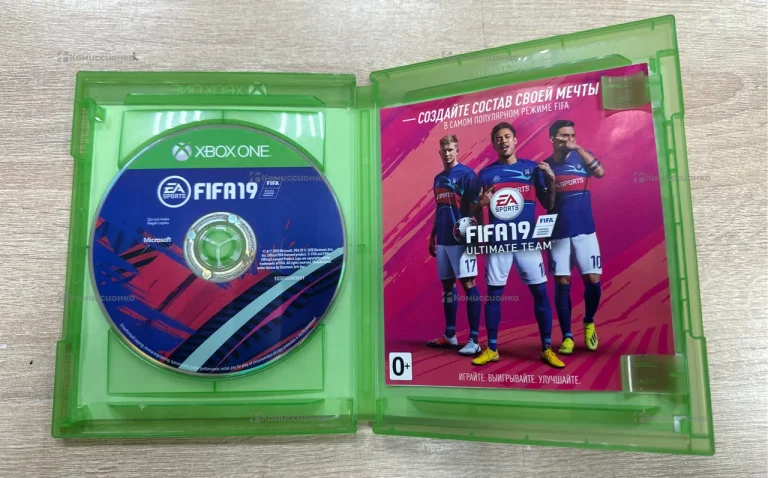 диск xbox fifa 19