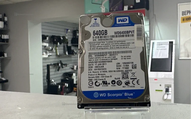 Жесткий диск WD Scorpio Blue 640GB