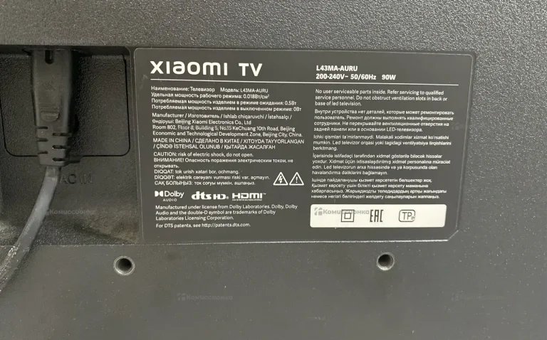 Телевизор Xiaomi a43 l43ma-airu