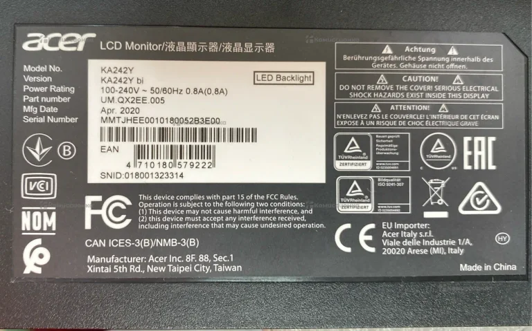 Монитор Acer KA242Ybi