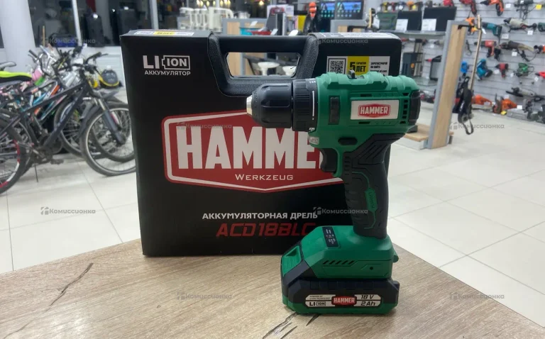 Акум.дрель бесщ. Hammer ACD18BLC