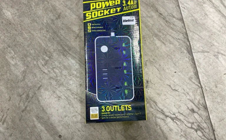 сетевой фильтр power socket 3.4A 3розетки