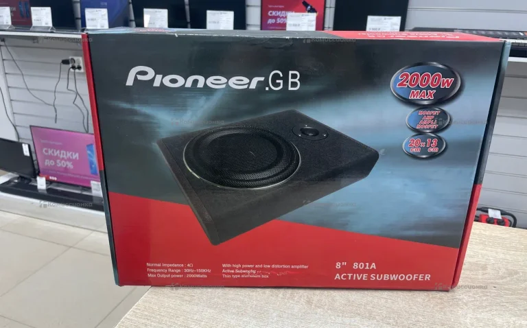 Сабвуфер  Pioner 801 Actuve Subwoofer 2000W