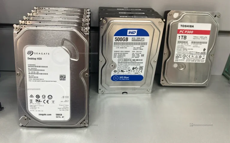 Жесткий диск, 1tb и 9 штук по 500gb, (Toshiba , WD