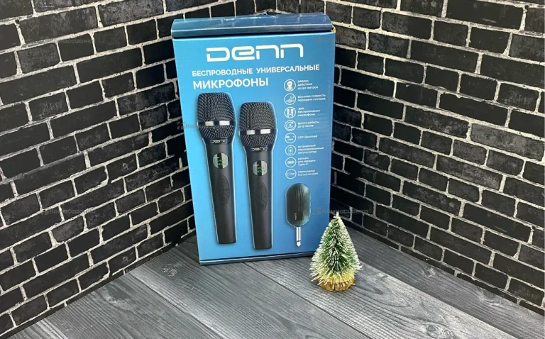 Беспроводные микрофоны Denn gmc-101d