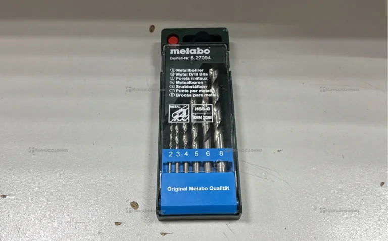 Набор свёрл HSS-G 6 шт (2,0-8,0 мм) пластик METABO