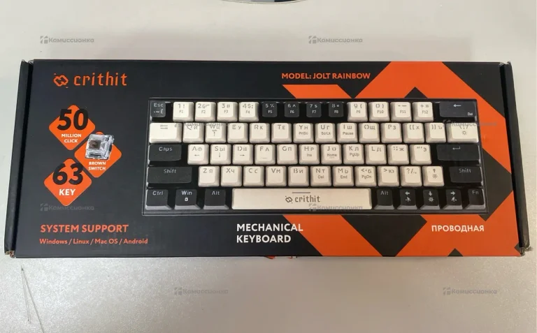 Клавиатура  crithit jolt rainbow