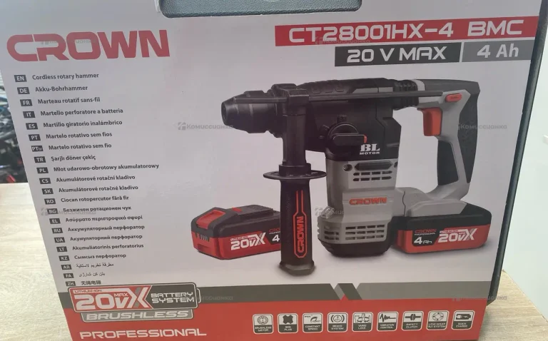 Аккумуляторный перфоратор CROWN CT28001HX-4 BMC