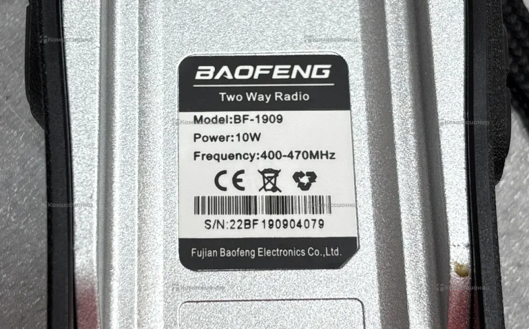 Рация  baofeng bf1909