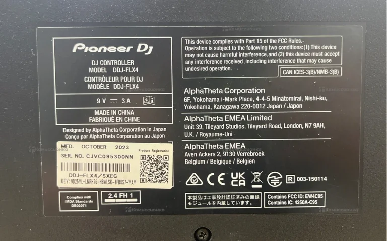 Пульт DJ Pioneer DDJ-FLX4