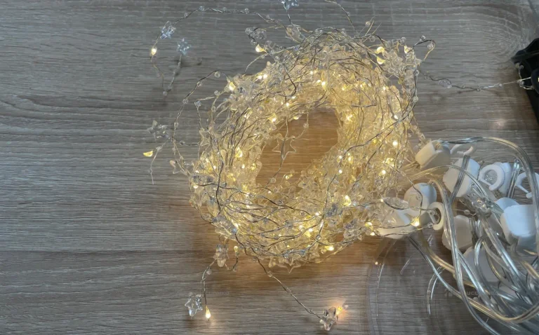 гирлянда штора роса