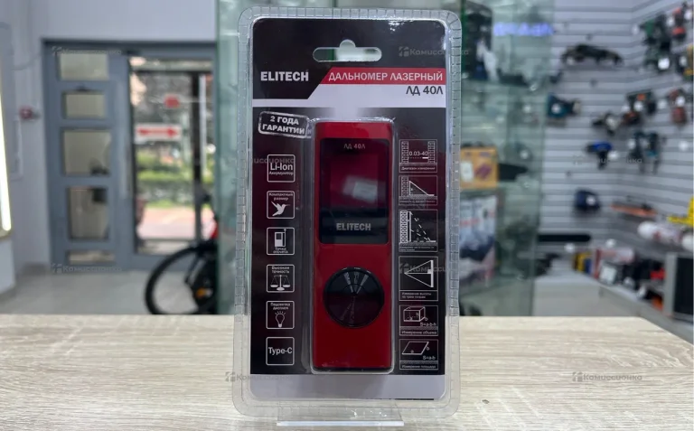 Лазерный дальномер Elitech ЛД 40Л