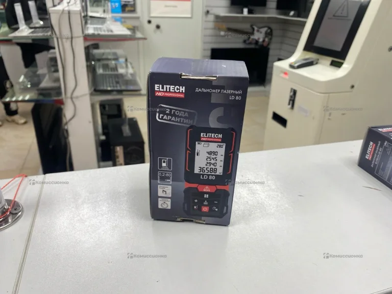 Лазерный дальномер Elitech LD80