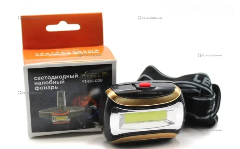 Фонарик налобный Огонь YT-696-COB