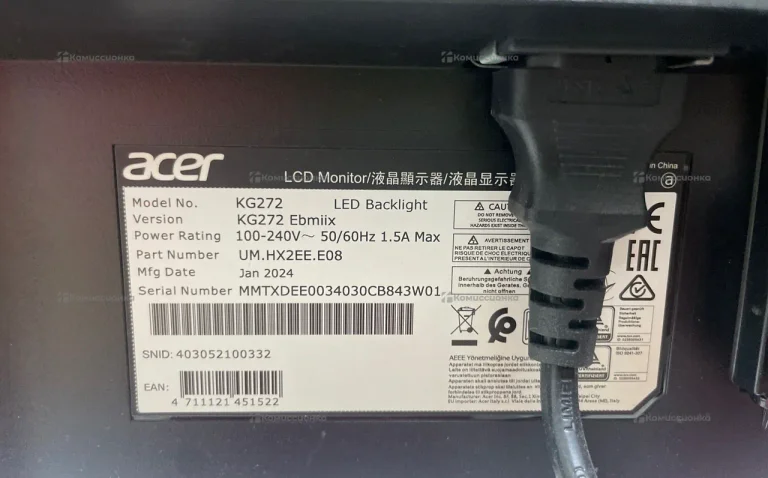 Монитор Acer kg272