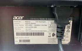 Купить Монитор Acer kg272 б/у , в Тольятти Цена:7990рублей