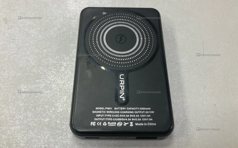 Power Bank  URPIN PW01 с беспроводной зарядкой