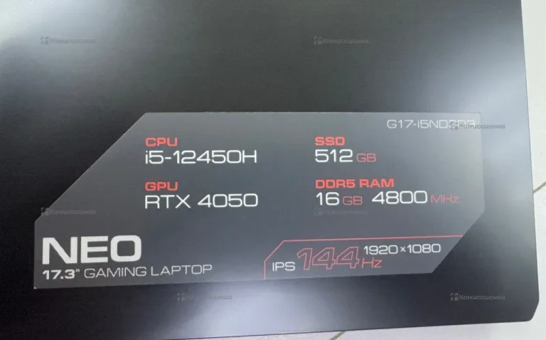 Ноутбук  ARDOR GAMING G17-I5ND303