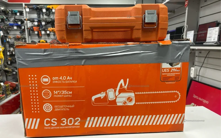 Аккумуляторная пила patriot CS302+ шуруповерт