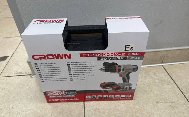 Аккумуляторный шуруповерт CROWN BL CT21090HMX-2 BMC