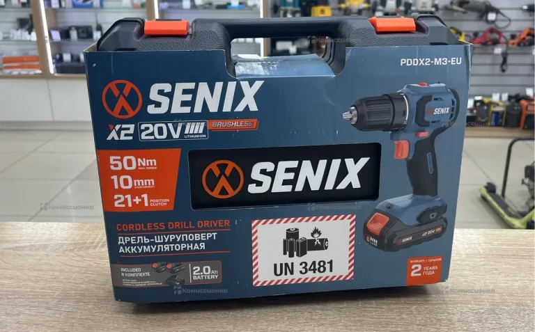 Аккумуляторная дрель-шуруповерт SENIX PDDX2-M3-EU